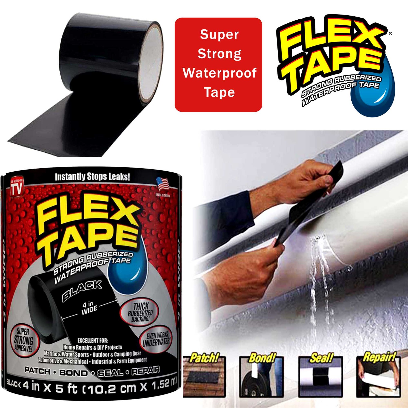 Flex Tape for Seal Leakage Tape for Water Leakage Super Strong Waterproof Tape